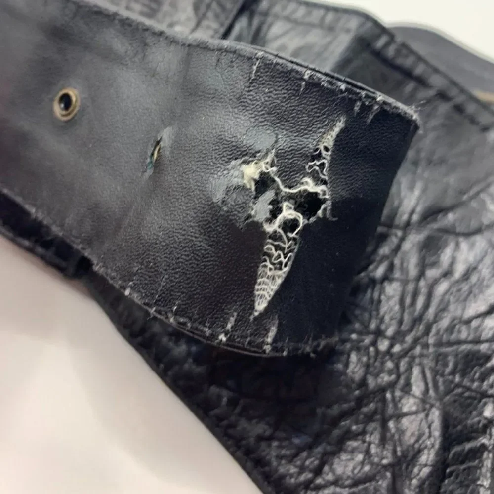 Jocasi London Vintage 80's Gator Print Wide Black Belt